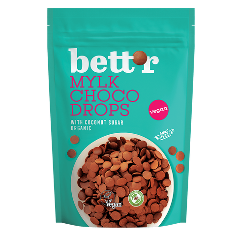 Ekoloģiskas šokolādes lāsītes (drops) MYLKY