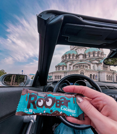 Ekoloģisks ar šokolādi pārklāts kokosriekstu batoniņš