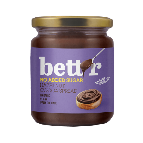 Ekoloģisks lazdu riekstu un  kakao krēms, bez pievienota cukura