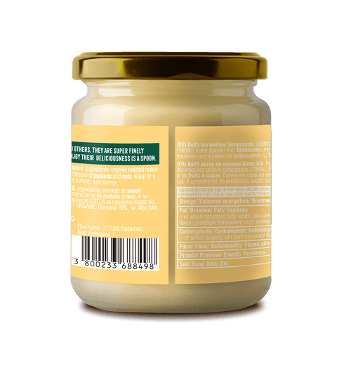 Ekoloģiska sezama sēklu pasta - tahini (gaiša)