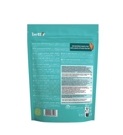 Ekoloģiskas grauzdētas mandeles