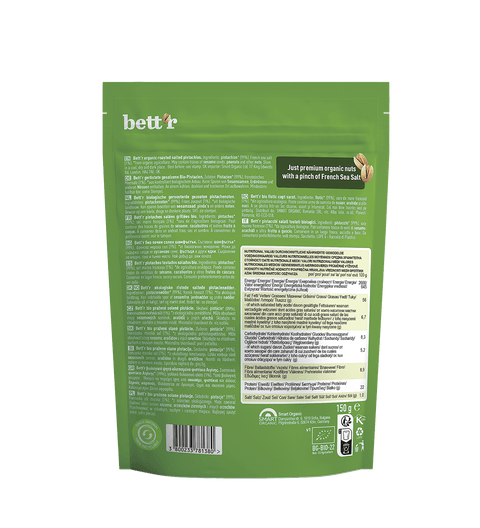 Ekoloģiskas grauzdētas pistācijas