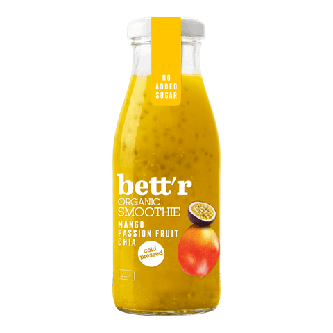 Bett'r Mango, Passion Fruit, and Chia Smoothie