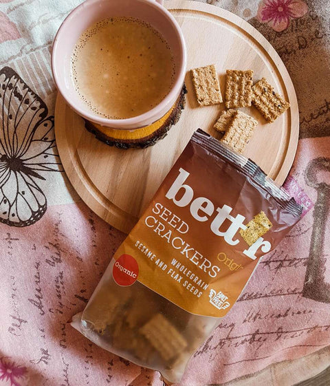 Ekoloģiski  pilngraudu sēklu krekeri