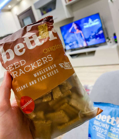 Ekoloģiski  pilngraudu sēklu krekeri