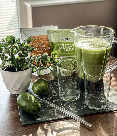 Ekoloģisks kviešu asnu pulveris