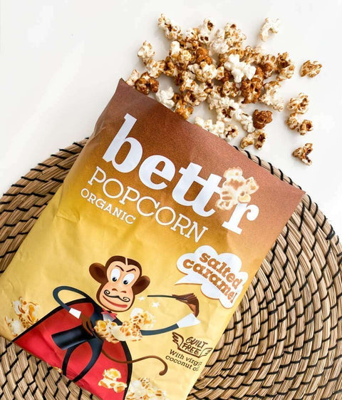 Bio popkorna sālīta karamele