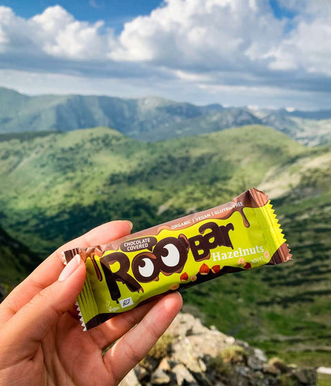 Ekoloģisks lazdu riekstu batoniņš ar šokolādi