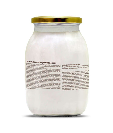 Ekoloģiska kokosriekstu eļļa, augsti spiesta