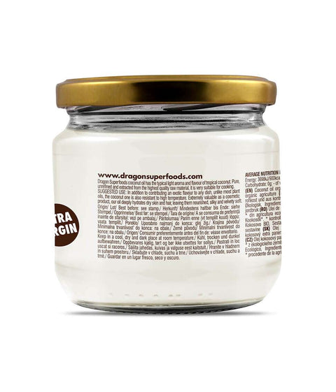 Ekoloģiska kokosriekstu eļļa, auksti spiesta