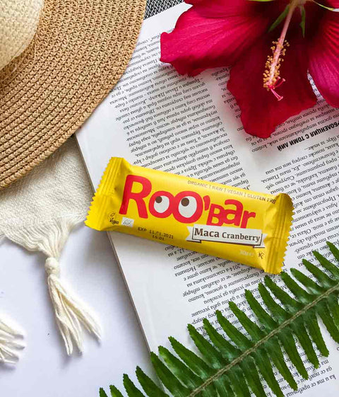 Ekoloģisks matčas un dzērveņu batoniņš