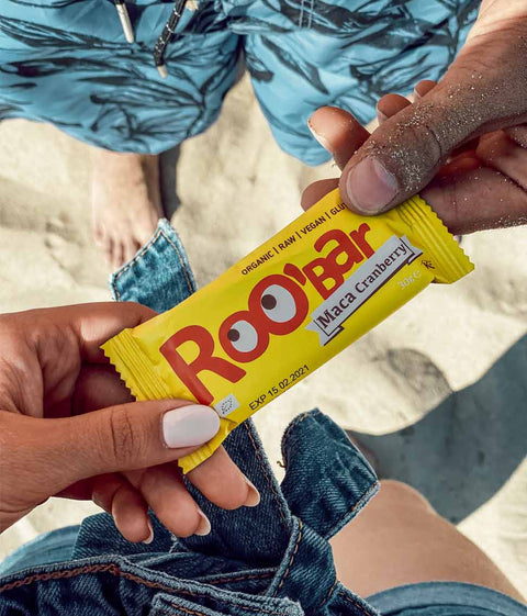 Ekoloģisks matčas un dzērveņu batoniņš