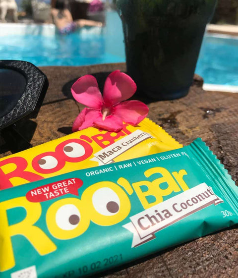 Ekoloģisks čia sēklu un kokosriekstu batoniņš