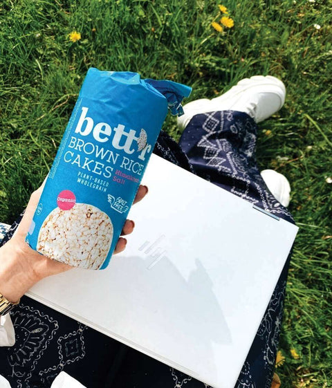 Ekoloģiskie brūno rīsu trapuči ar Himalaju sāli