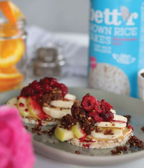 Ekoloģiskie brūno rīsu trapuči ar Himalaju sāli