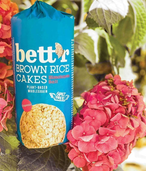 Ekoloģiskie brūno rīsu trapuči ar Himalaju sāli