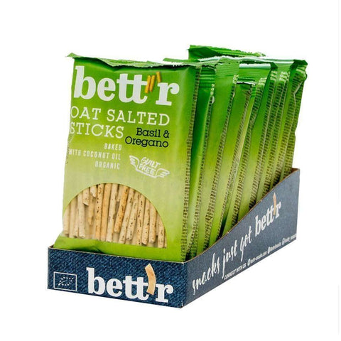 Ekoloģiskas sāļās auzu standziņas ar baziliku un oregano