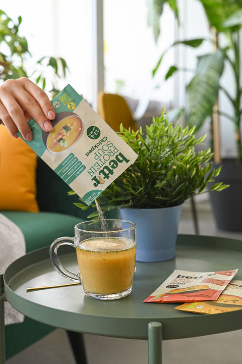 Ekoloģiska proteīna zupa ar turku zirņiem