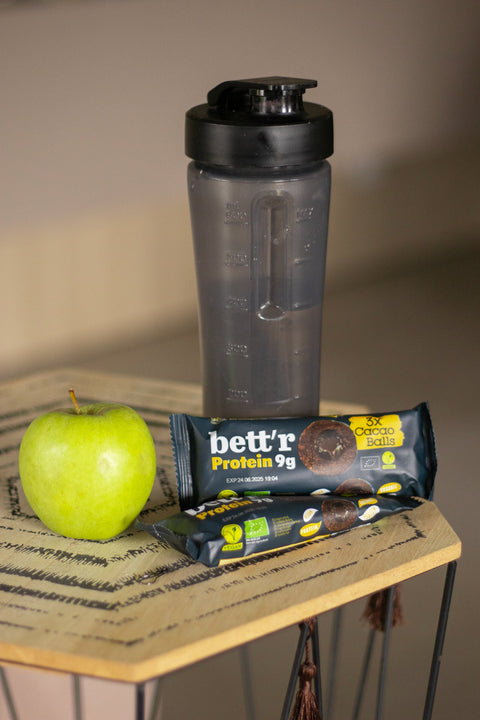 Ekooģiskas proteīna bumbiņas ar kakao pildījumu