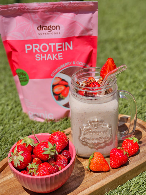 BIO Protein Shake zemeņu un kokosriekstu