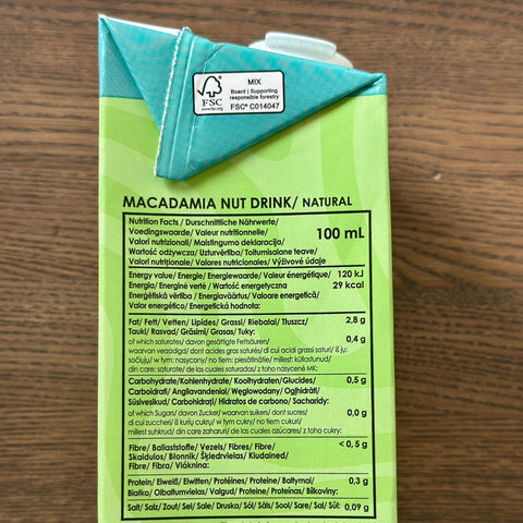 Makadāmijas riekstu dzēriens NATURAL