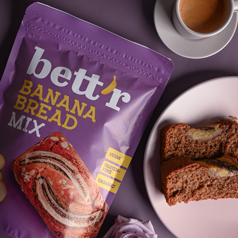 Bett’r bioloģisko banānu maizes maisījumu