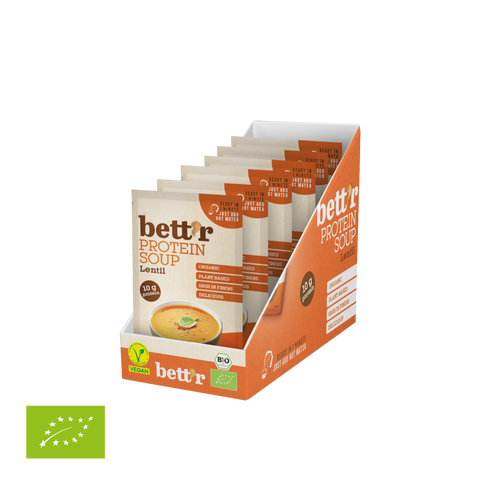 Ekoloģiska proteīna zupa ar sarkanajām lēcām