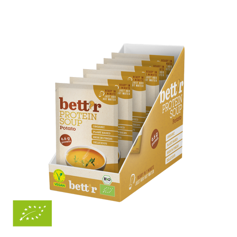 Ekoloģiska proteīna zupa ar kartupeļiem