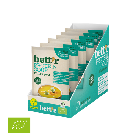 Ekoloģiska proteīna zupa ar turku zirņiem