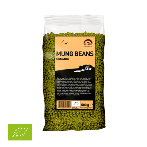 Ekoloģiskās mung pupiņas (zelta pupiņas)