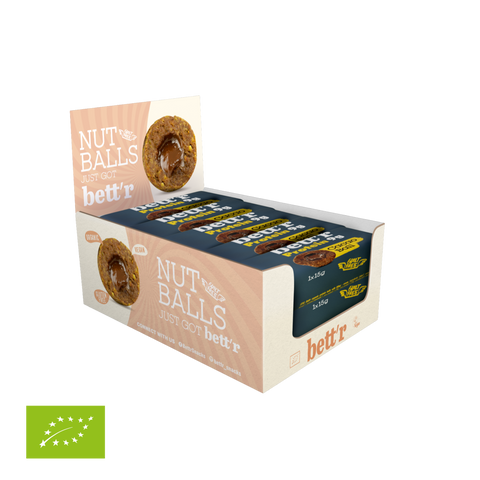 Ekooģiskas proteīna bumbiņas ar kakao pildījumu