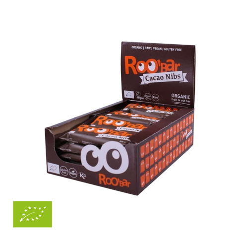 Ekoloģisks sasmalcinātu kakao pupiņu batoniņš