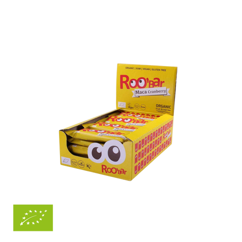 Ekoloģisks matčas un dzērveņu batoniņš