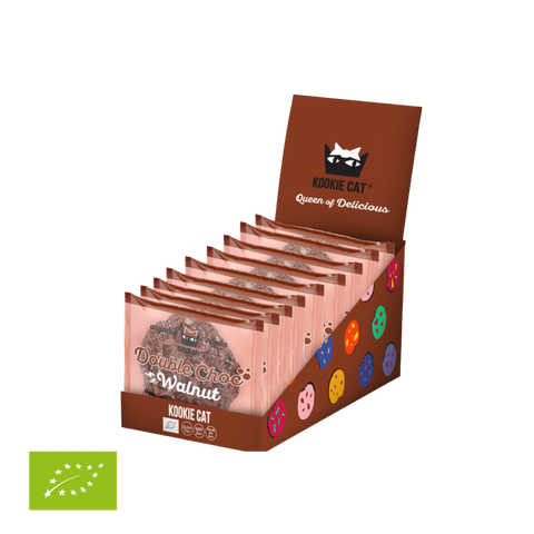 Ekoloģisks šokolādes cepums ar valriekstiem DOUBLE CHOC & WALNUT