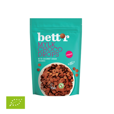 Ekoloģiskas šokolādes lāsītes (drops) MYLKY