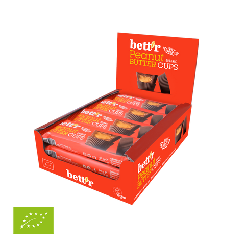 Ekoloģiski riekstu sviesta groziņi ar zemesriekstu krēmu