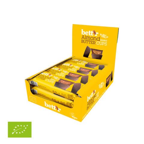 Ekoloģiski riekstu sviesta groziņi ar mandeļu krēmu