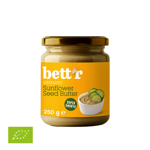 Ekoloģisks saulespuķu sēklu sviests