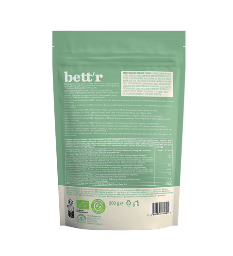 Ekoloģisks Moringa pulveris