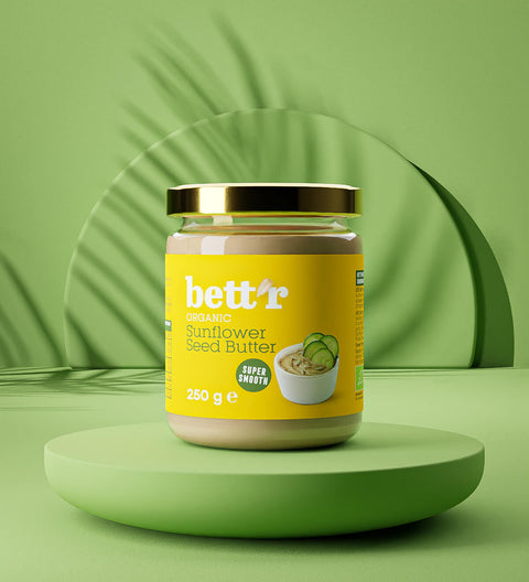 Ekoloģisks saulespuķu sēklu sviests