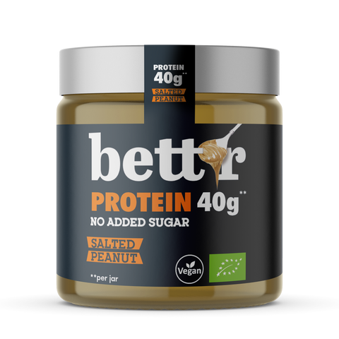 Ekoloģisks proteīna krēms ar sālītiem zemesriekstiem, bez pievienota cukura