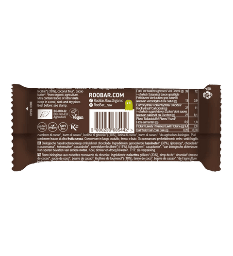 Ekoloģisks lazdu riekstu batoniņš ar šokolādi