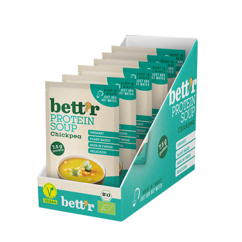 Ekoloģiska proteīna zupa ar turku zirņiem