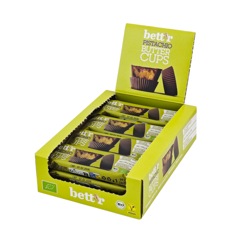 Ekoloģiski riekstu sviesta groziņi ar pistāciju krēmu