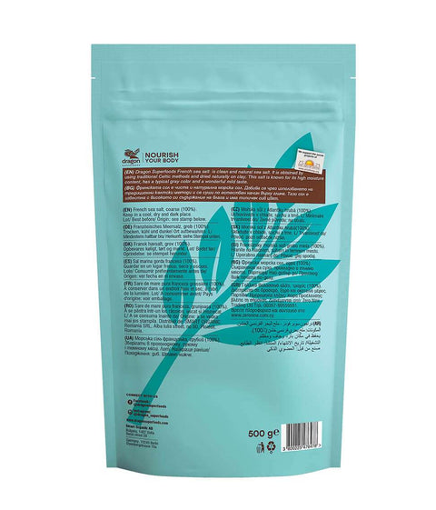 Ekoloģiska franču jūras sāls, rupjā