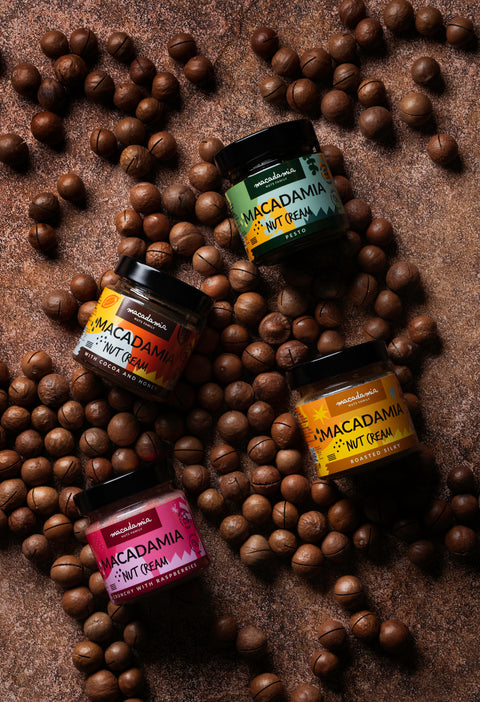 Makadāmijas riekstu krēms ar kakao un medu