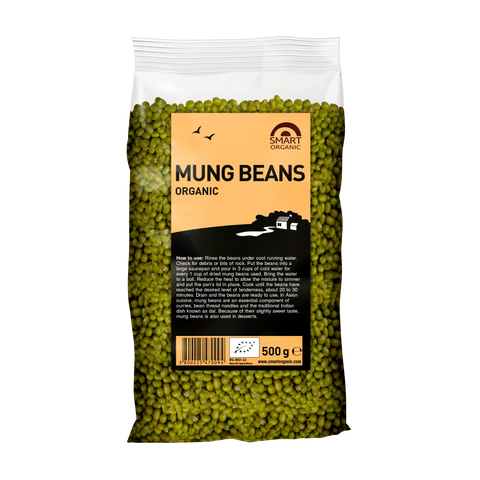 Ekoloģiskās mung pupiņas (zelta pupiņas)